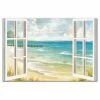 Deals ⭐ DDCG Open Windows To Beach Paradise 32x48 Canvas Wall Art 🥰 -Cheap wall decor Store 0371eb6b09de76e2 8363 w800 h800 b1 p0