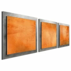 Cheapest 😉 Modern Crowd Orange Essence, Modern Orange And Silver Wall Decor, Giclee On Metal 🎉 -Cheap wall decor Store 0c21509f0b901bf0 1856 w800 h800 b1 p0