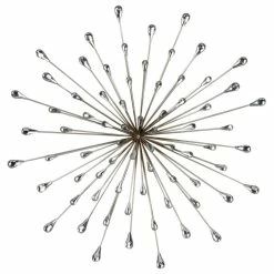 Coupon 😉 Tripar International, Inc. 28" DIA Starburst Wall Art, Silver 😀