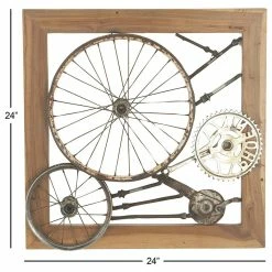 Top 10 ⌛ Brimfield & May Industrial Iron And Teak Wood Decorative Gears And Wheel Wall Decor ⌛ -Cheap wall decor Store 107153b80b2bf7d5 2324 w800 h800 b1 p0
