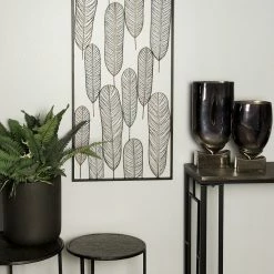 Cheapest ⭐ Brimfield & May Black Iron Contemporary Wall Decor, 22 X 46 X 2 🔥 -Cheap wall decor Store 1541d75500776860 2295 w800 h800 b0 p0