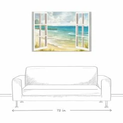 Deals ⭐ DDCG Open Windows To Beach Paradise 32x48 Canvas Wall Art 🥰 -Cheap wall decor Store 17e1e60d09de76e7 8363 w800 h800 b1 p0