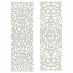 Cheapest 👏 Brimfield & May Set Of 2 White Mango Wood Farmhouse Abstract Wall Decor, 16" X 48" 🔔