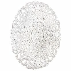 Flash Sale 🥰 Madeleine Home Inc. Frasso White Wall Medallion, White 😍