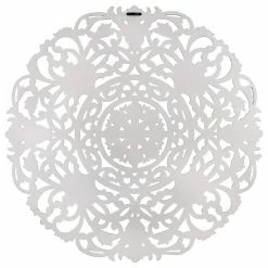 Flash Sale 🥰 Madeleine Home Inc. Frasso White Wall Medallion, White 😍 -Cheap wall decor Store 1aa1b2ff0333e7f7 4711 w800 h800 b1 p0