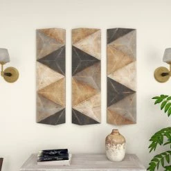 Deals 👏 Brimfield & May Set Of 3 Brown Wood Farmhouse Abstract Wall Decor 45336 😉 -Cheap wall decor Store 1d419ee70197e0ac 6649 w800 h800 b0 p0