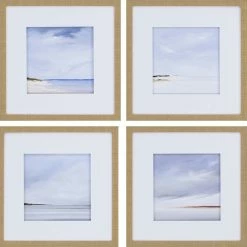 Buy 🧨 Paragon Decor Shores Artwork, Set Of 4, 21"x21" 👍