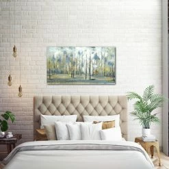 Flash Sale 👍 ArtMaison Canada 24"x48" Sky Branches Abstract Canvas Wall Art Print Green Teal Multy, 24"x48" 💯 -Cheap wall decor Store 23311c0c0e67a2ec 6553 w800 h800 b0 p0