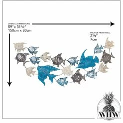 Wholesale 🎁 Whole House Worlds Cape Cod School Of 18 Fish Wall Art 😀 -Cheap wall decor Store 233167dc00b52f05 9803 w800 h800 b1 p0