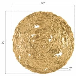 Coupon 🎉 Phillips Collection Molten Disc Wall Art, Gold Leaf, Medium ✔️ -Cheap wall decor Store 2511e8010f2208d4 8948 w800 h800 b1 p0