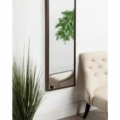 Best deal 👍 Uniek Evans Framed Full Body Wall Panel Mirror, Walnut Brown 🧨 -Cheap wall decor Store 290155a30b48e0b1 4155 w800 h800 b0 p0