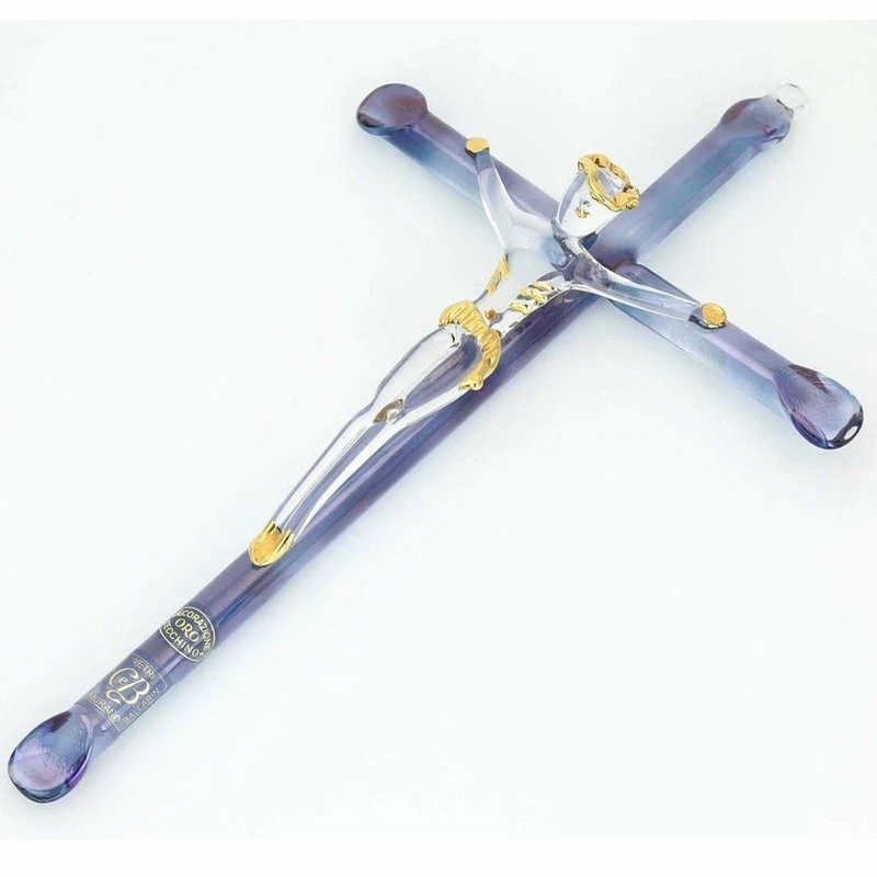 Brand new π GlassOfVenice Murano Glass Wall Crucifix π 5 Brand new π GlassOfVenice Murano Glass Wall Crucifix π - Image 3