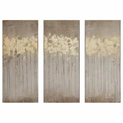 Coupon ✨ Olliix Madison Park 3-Piece Sandy Forest Gel 🧥 Coat Canvas Gold Foil Set 🎁