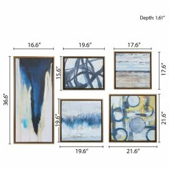 Cheap 🎁 Olliix Madison Park Blue Bliss Gallery Art, 5-Piece Set 🤩 -Cheap wall decor Store 31c1b0d600598690 1725 w800 h800 b1 p0