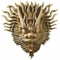 Brand new ⌛ Design Toscano Tibetan Sculptural Dragon Wall Mask 🎁