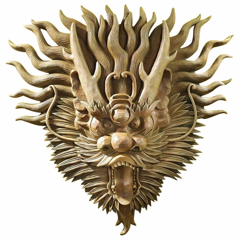 Brand new β Design Toscano Tibetan Sculptural Dragon Wall Mask π 3 Brand new β Design Toscano Tibetan Sculptural Dragon Wall Mask π