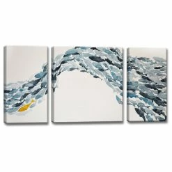 Best Pirce ⭐ Ready2hangart, Inc. Ready2HangArt 'Goldfish' By Normanyatt Jr. 3 Piece Wrapped Art Set 🥰