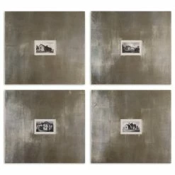 Hot Sale 🎁 Uttermost Historical Buildings Framed Artwork, 4-Piece Set 😉