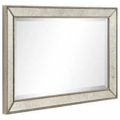 Best Sale ⌛ Empire Art Direct Champagne Beveled Antique Wall Mirror 1" Beveled Center, Wood Frame 36"x24" 🔔 -Cheap wall decor Store 3a21f22f016fe42e 7522 w800 h800 b1 p0