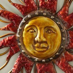 Budget 🎁 Brimfield & May Metallic 🔨 Hammered Metal Sun, Moon, Stars Outdoor Decor ✔️ -Cheap wall decor Store 3b213eee0e624b6a 6739 w800 h800 b0 p0