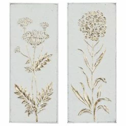 Deals 🧨 Brimfield & May Set Of 2 Metal Farmhouse Floral Wall Decor 89525 🔔