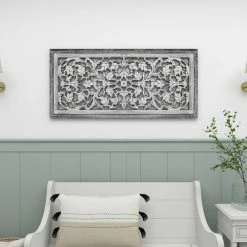 Deals 🛒 Brimfield & May Traditional Cream Mango Wood Wall Decor 34132 🛒 -Cheap wall decor Store 3da1dd3303927f4c 6753 w800 h800 b0 p0
