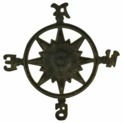 Brand new 🌟 Zeckos Antique Brass Finish Compass Rose Indoor/Outdoor Wall Hanging 🎁 -Cheap wall decor Store 3e31480c06cb6986 2532 w800 h800 b1 p0