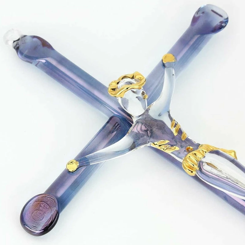 Brand new π GlassOfVenice Murano Glass Wall Crucifix π 6 Brand new π GlassOfVenice Murano Glass Wall Crucifix π - Image 4