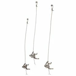 Best Pirce 💯 Global Views Climbing Man, Wall Mounted, Thai Silver Leaf 👍