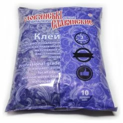 Buy 🎁 Slavyanski Wallpaper Wallpaper Modified Starch Paste Adhesive Glue Clear Strippable Can Use As Primer 💯