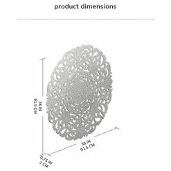 Budget 🎉 Madeleine Home Inc. Frasso White Wall Medallion, Gray 🧨 -Cheap wall decor Store 51916c0d02dfb8f5 4719 w800 h800 b1 p0