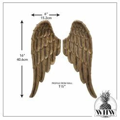 Best Pirce 💯 Whole House Worlds Sculptural Angel Wings, 2 Piece Wall Decor Set ⭐ -Cheap wall decor Store 52810eea0db7b629 1889 w800 h800 b1 p0