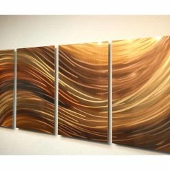 Deals 🥰 Miles Shay Metal Art "Shallows Bronze" Metal Wall Art By Miles Shay, 4-Piece Set 🤩 -Cheap wall decor Store 55b1159707067c68 6204 w800 h800 b0 p0