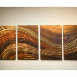 Deals 🥰 Miles Shay Metal Art "Shallows Bronze" Metal Wall Art By Miles Shay, 4-Piece Set 🤩 -Cheap wall decor Store 5651db6d07067c56 6204 w800 h800 b0 p0