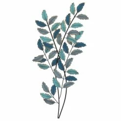 Best reviews of ✔️ Brimfield & May Blue Metal Traditional Floral Wall Decor, 15" X 32" 🎉