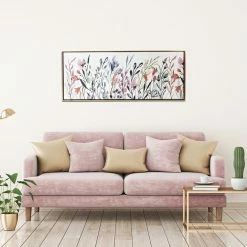 Outlet 🎉 Gallery 57 Colorful Wildflower Print On Canvas In Gold Floating Frame, 19x45" 👍 -Cheap wall decor Store 61a11cd50dbed093 6387 w800 h800 b0 p0