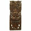 Deals 😀 Asiana Home Decor Buddha Wood Wall Decor, Large Carved Wood Panel, Dark Brown 💯