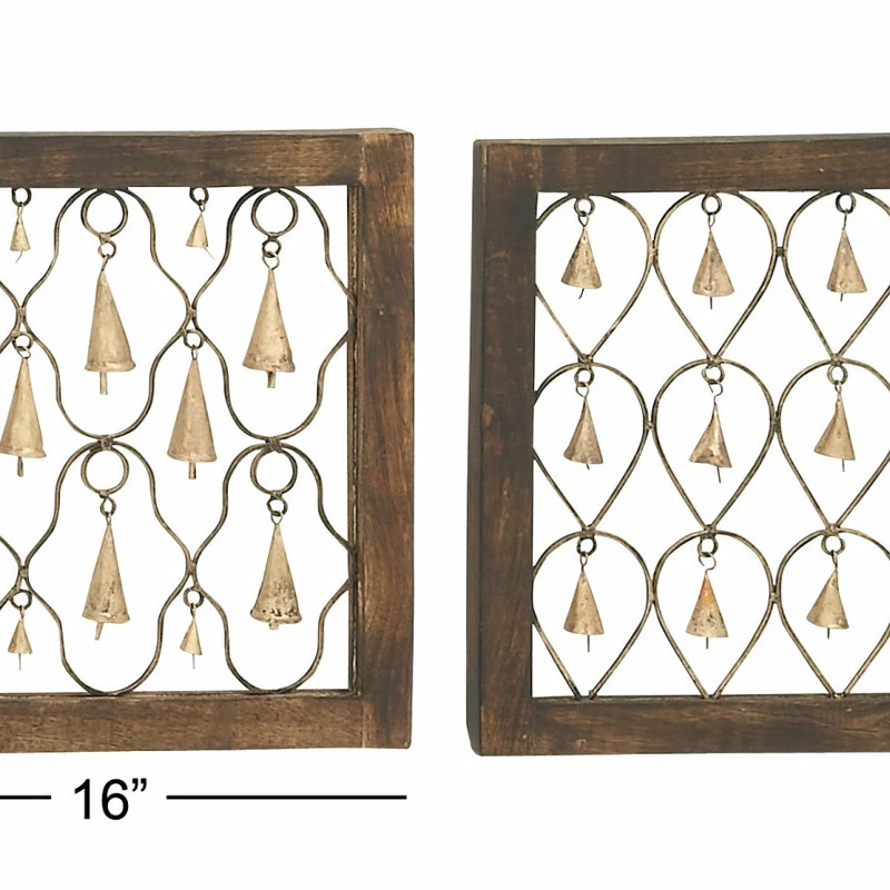 Wholesale π€© Brimfield & May Set Of 2 Brown Mango Wood Farmhouse Wall Decor 24261 π 8 Wholesale π€© Brimfield & May Set Of 2 Brown Mango Wood Farmhouse Wall Decor 24261 π - Image 6