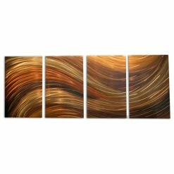 Deals 🥰 Miles Shay Metal Art "Shallows Bronze" Metal Wall Art By Miles Shay, 4-Piece Set 🤩