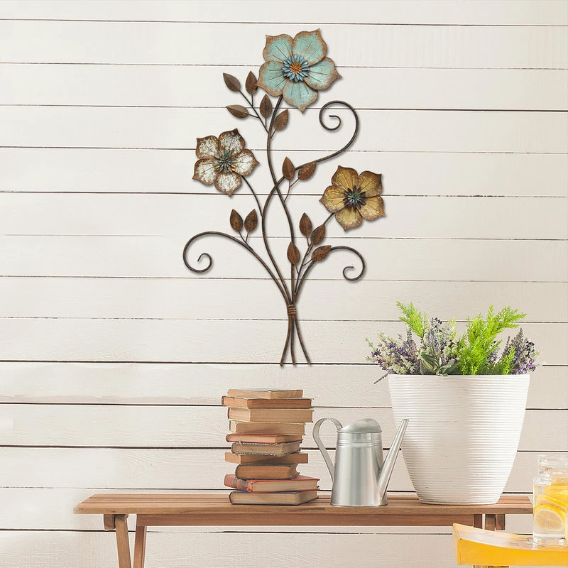 Outlet โจ Stratton Home Decor Tricolor Flower Wall Decor ๐ 4 Outlet โจ Stratton Home Decor Tricolor Flower Wall Decor ๐ - Image 2