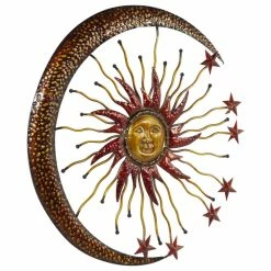 Budget 🎁 Brimfield & May Metallic 🔨 Hammered Metal Sun, Moon, Stars Outdoor Decor ✔️ -Cheap wall decor Store 6d213e4a0e624b65 6738 w800 h800 b1 p0