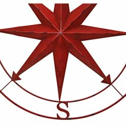 Best deal 🔥 Zeckos Indoor Outdoor Metal Compass Rose Wall Sculpture 39.5 Inch Diameter, Red 😀 -Cheap wall decor Store 6d91d3d9037e44f3 9860 w800 h800 b1 p0