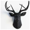 Hot Sale 🛒 Near And Deer Faux Deer Head, Matte Black ⭐ -Cheap wall decor Store 6f41a52900664350 7211 w800 h800 b1 p0