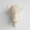 Wholesale 🎉 Near And Deer Faux Taxidermy Bison Head Wall Mount, Ivory 😍 -Cheap wall decor Store 72b15e3b00db55b8 7045 w800 h800 b0 p0