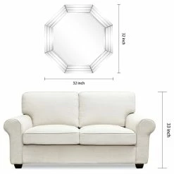 Brand new ✔️ Empire Art Direct Beveled Multi Faceted Octagons Wall Mirror, 1" Beveled Center, Wood Frame ⭐ -Cheap wall decor Store 766159410c992162 6016 w800 h800 b1 p0