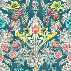 Cheapest 😍 Brewster Home Fashions NU3037 ☀️ Summer Love Peel & Stick Wallpaper In Teal Yellow Gray Green ✔️