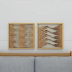 Best deal 🧨 Brimfield & May Set Of 2 Brown Wood Coastal Style Abstract Shadow Box 39130 😉 -Cheap wall decor Store 7cc1867c02621cb9 3479 w800 h800 b0 p0