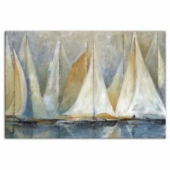 Best Pirce 😍 DDCG "Sailboats On Water" Canvas Wall Art, 24"x36", Unframed 👍