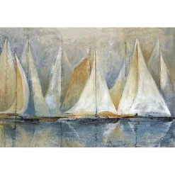 Best reviews of 😉 DDCG "Sailboats On Water" Canvas Wall Art, 32"x48", Unframed ⌛