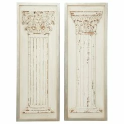 Top 10 🎉 Brimfield & May Distressed Antique Wood Wall Decor With Carved Greek Columns, Set Of 2 👏 -Cheap wall decor Store 88d1fdcb0e725a80 2083 w800 h800 b1 p0